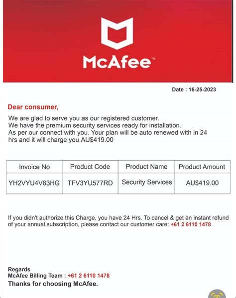 mcafee billing scam|mcafee auto renewal scam 2022.